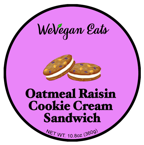 Oatmeal Raisin Cookie Cream Sandwich