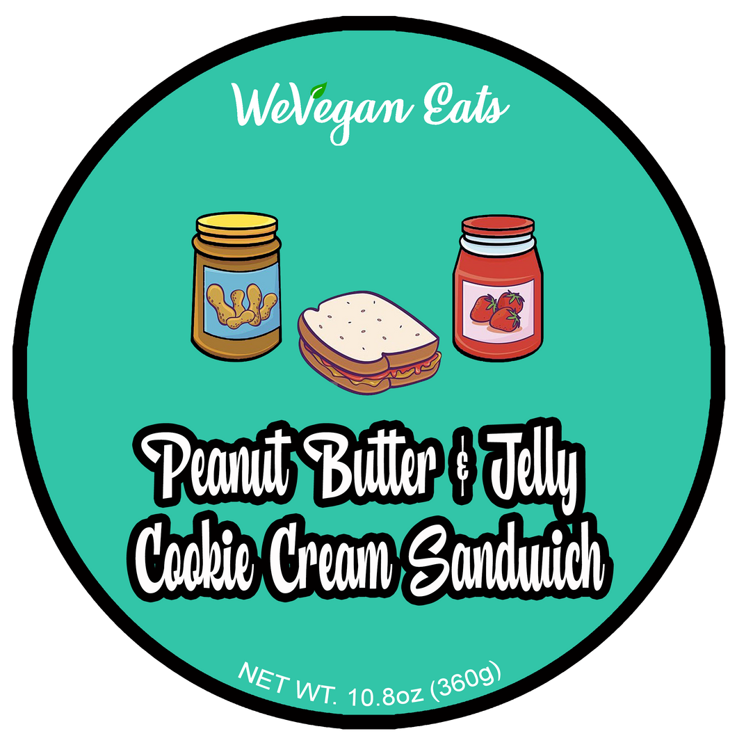 Peanut Butter & Jelly Cookie Cream Sandwich