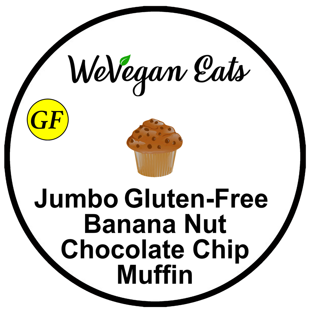 Jumbo Gluten-Free Banana Nut Chocolate Chip Muffin
