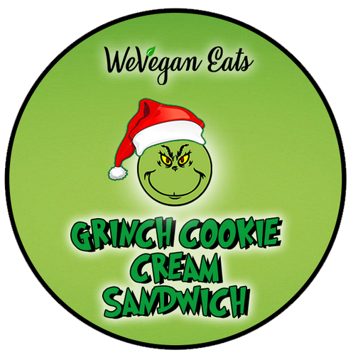 Grinch Cookie Cream Sandwich