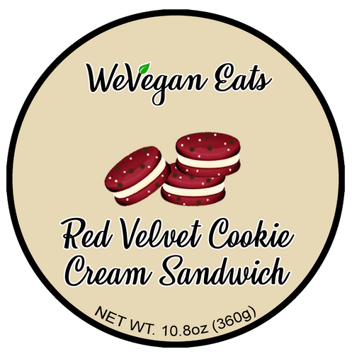 Red Velvet Cookie Cream Sandwich