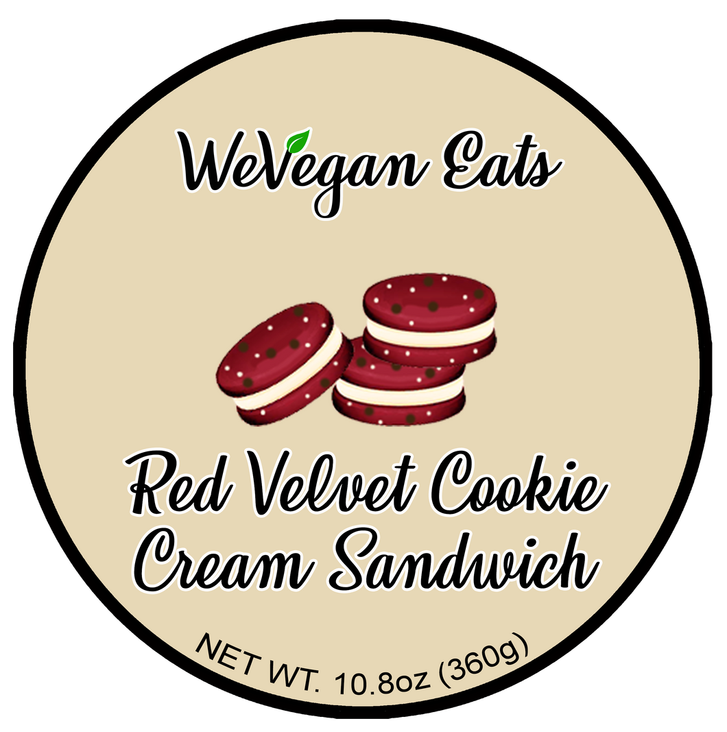 Red Velvet Cookie Cream Sandwich