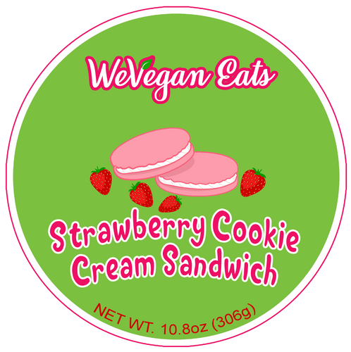 Strawberry Cookie Cream Sandwich