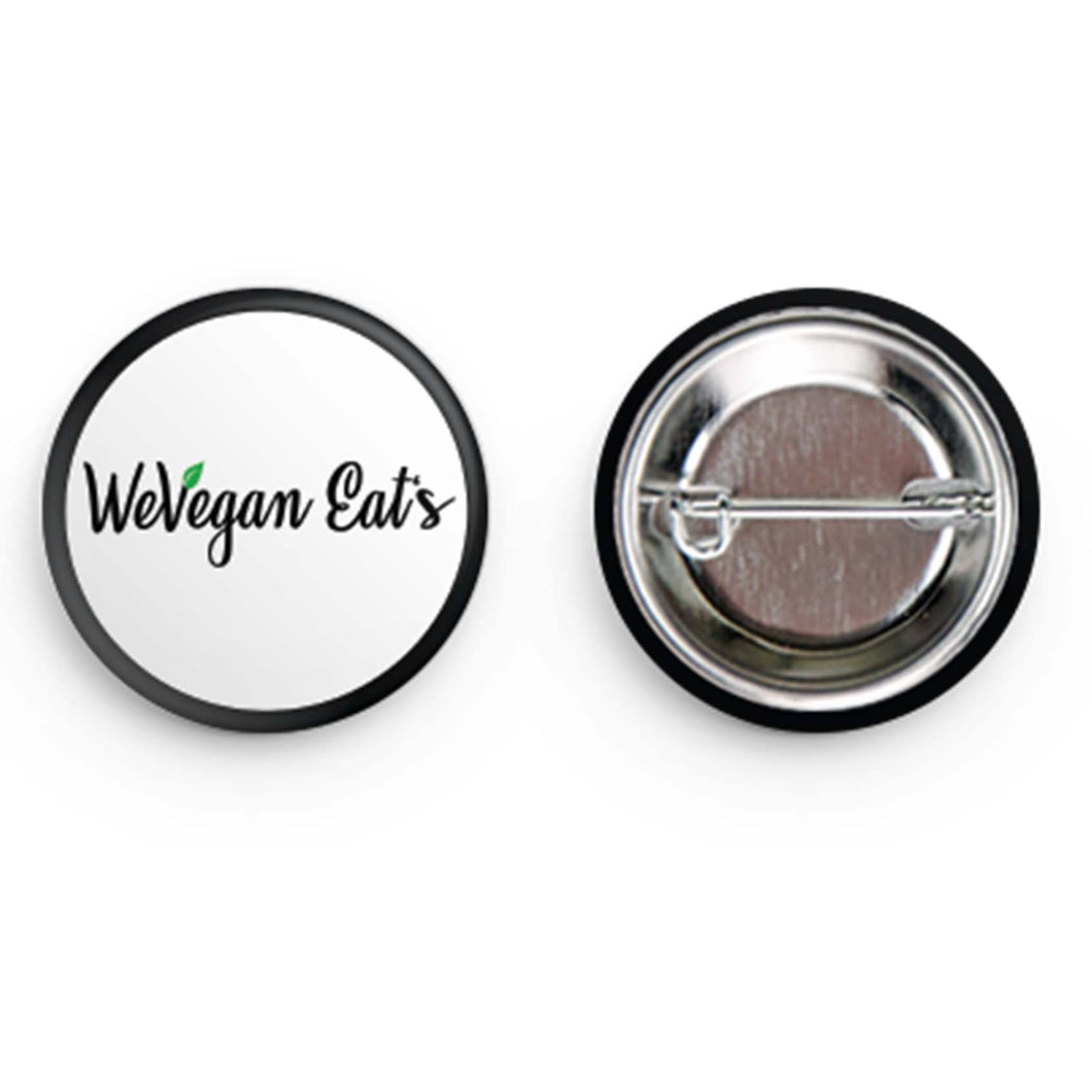 WeVegan Eats Circle Button Pin